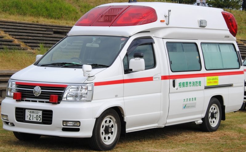 相模原市消防局の救急車（参考：同種の車両。当日の車両とは異なる場合があります）
