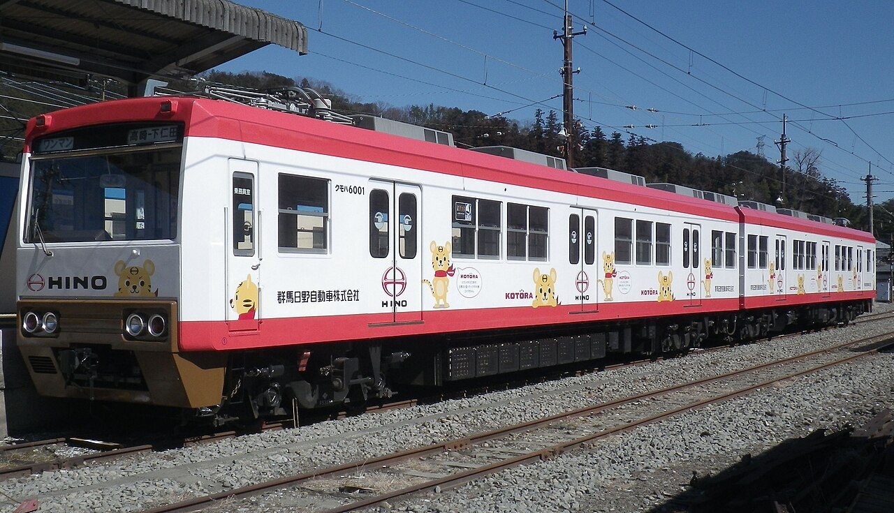 上信電鉄6000形（参考：同種の車両。当日の車両とは異なる場合があります）