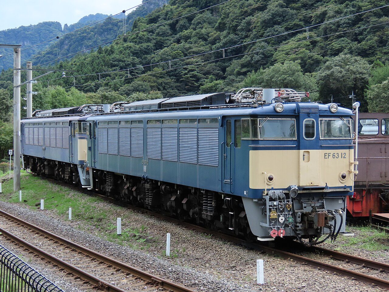 碓氷峠鉄道文化むらのEF63形電気機関車
